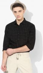 Levis Black Checked Slim Fit Casual Shirt men