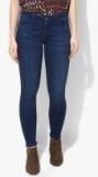 Levis Blue Super Skinny Fit Mid Rise Clean Look Stretchable Jeans 710 Women