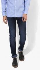 Levis Blue Washed Low Rise Skinny Fit Jeans men