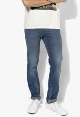 Levis Blue Washed Low Rise Slim Fit Jeans men