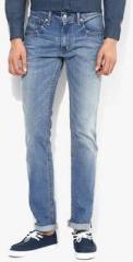 Levis Blue Washed Skinny Fit Jeans men