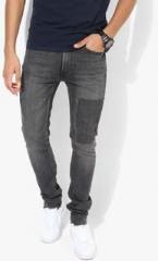 Levis Dark Grey Low Rise Skinny Fit Jeans men