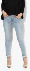 Levis Light Blue Mid Rise Skinny Jeans women