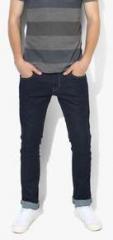 Levis Navy Blue Solid Low Rise Skinny Fit Jeans men