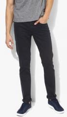 Levis Navy Blue Solid Slim Fit Jeans men