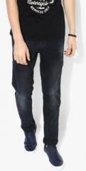 Levis Navy Blue Washed Low Rise Slim Fit Jeans men