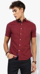 Levis Red Checked Regular Fit Casual Shirt men