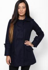 Liebemode Blue Solid Winter Jacket women