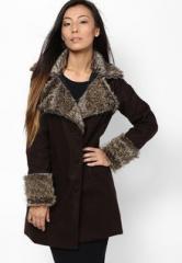 Liebemode Brown Solid Winter Jacket women