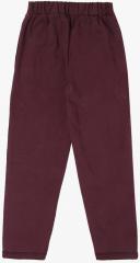 Lil Orchids Burgundy Track Bottom girls