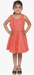 Lil Orchids Orange Party Dress girls