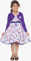 Lil Orchids Purple Casual Dress girls