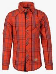 Lilliput Orange Casual Shirt boys