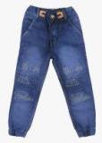 Lilpicks Blue Jogger Mid Rise Clean Look Jeans boys