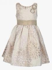 Little Kangaroos Beige Party Dress girls