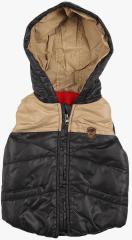 Little Kangaroos Black Solid Winter Jacket boys