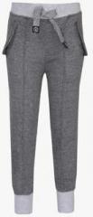 Little Kangaroos Grey Solid Track Bottom boys