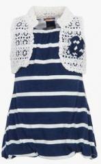 Little Kangaroos Navy Blue Casual Dress girls