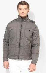 Locomotive Grey Solid Casual Jacket men