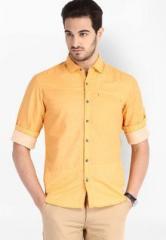 Locomotive Solid Orange Casual Shirt men