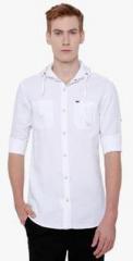 Locomotive White Solid Casual Shirt men