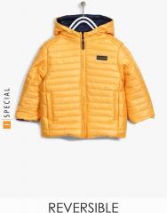 Losan Mustard Yellow & Navy Blue Reversible Jacket boys