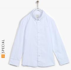 Losan White Regular Fit Casual Shirt boys