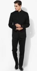 Louis Philippe Black Solid Suit men