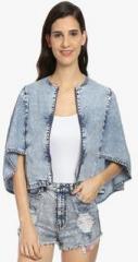 Love Genration Blue Washed Shrug women