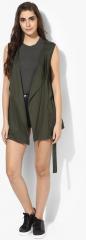 Love Genration Olive Solid Summer Jacket women