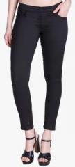 Lux Lyra Black Solid Jeggings women