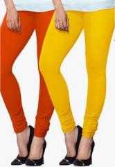 Lux Lyra Pack Of 2 Multicoloured Solid Legging women