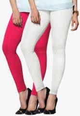 Lux Lyra Pack Of 2 Multicoloured Solid Leggings women