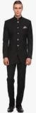 Luxurazi Black Solid Suit Men