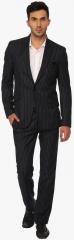 Luxurazi Navy Blue Striped Suit men