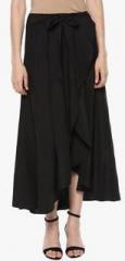 Mabish By Sonal Jain Black Solid Tulip Skirt women