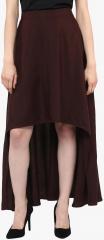 Mabish By Sonal Jain Coffee Solid Flared Skirt women