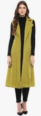 Mabish By Sonal Jain Olive Solid Shrug women