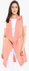 Mabish By Sonal Jain Pink Solid Shrug women