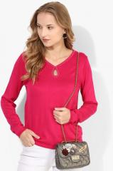 Madame Fuchsia Solid Sweater women