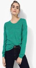 Madame Green Textured Blouse women