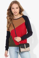 Madame Multicoloured Colourblocked Sweater women