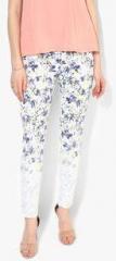 Madame Off White Printed Jeggings women