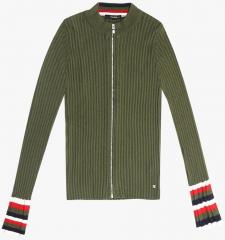 Madame Olive Striped Sweat Jacket women