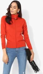 Madame Orange Solid Cardigan women