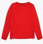 Madame Red Self Design Sweater women