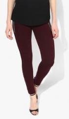 Madame Wine Solid Jeggings women