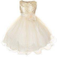 Magic Fairy Golden Party Dress girls