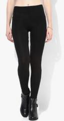 Mango Black Essential Cotton Leggings women