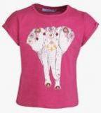 Mango Kids Fuchsia Casual Top Girls